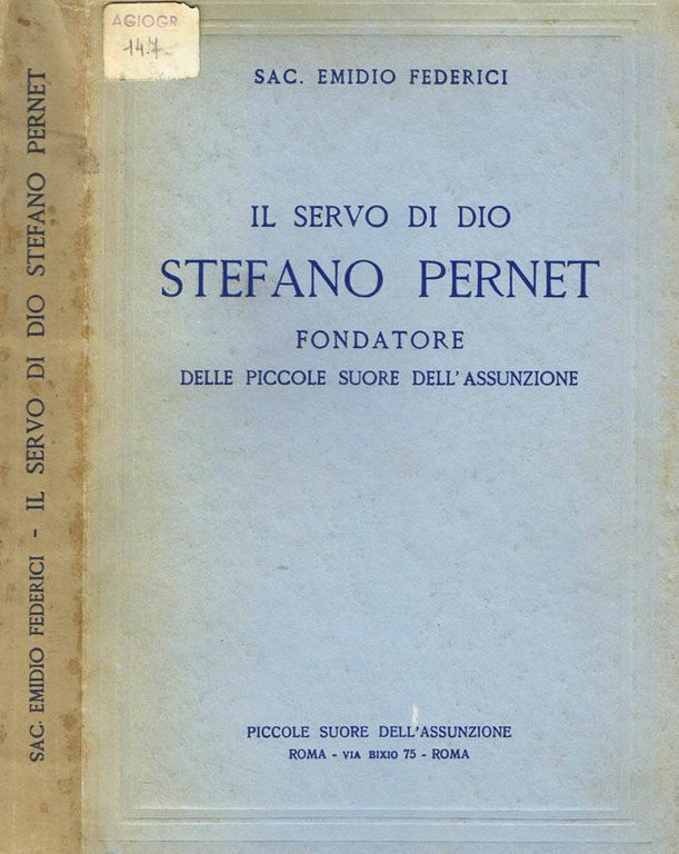 IL SERVO DI DIO STEFANO PERNET FONDATORE DELLE PICCOLE SUORE … | Immagine Gallery 2