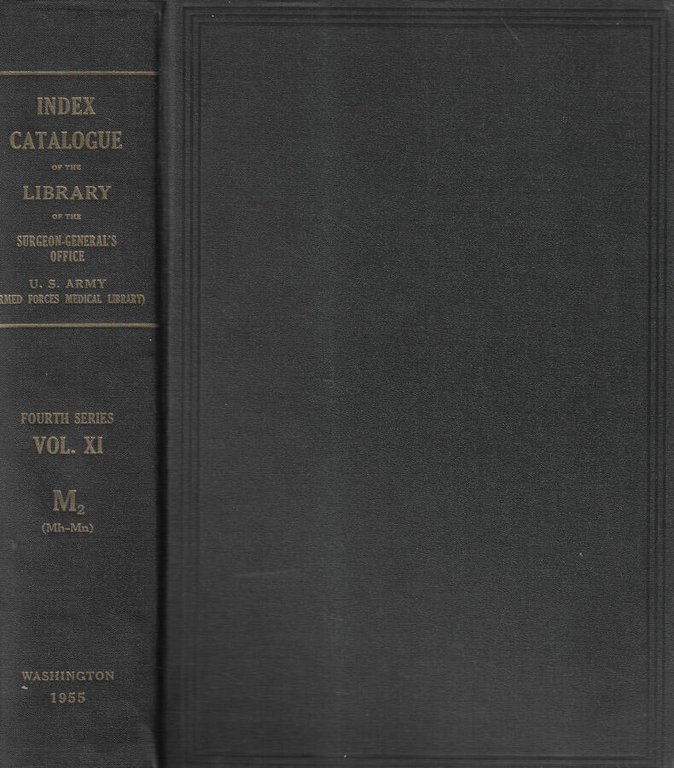 Index-catalogue of the library of the surgeon general's office United …