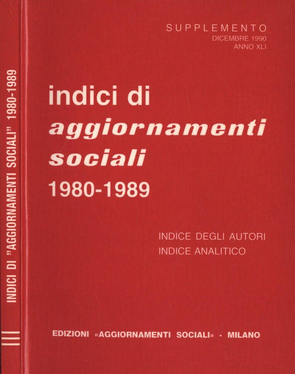 Indici di aggiornamenti sociali 1980 - 1989 | Immagine Gallery 2