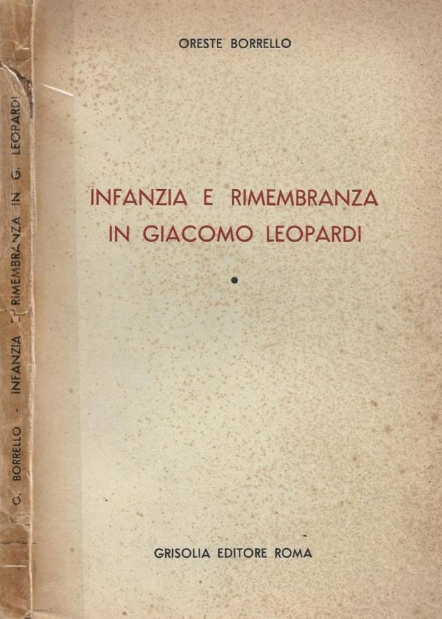 Infanzia e rimembranza in Giacomo Leopardi