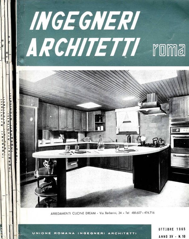 INGEGNERI ARCHITETTI N.1-2 ,4,5,7-8,9,10 DEL 1965