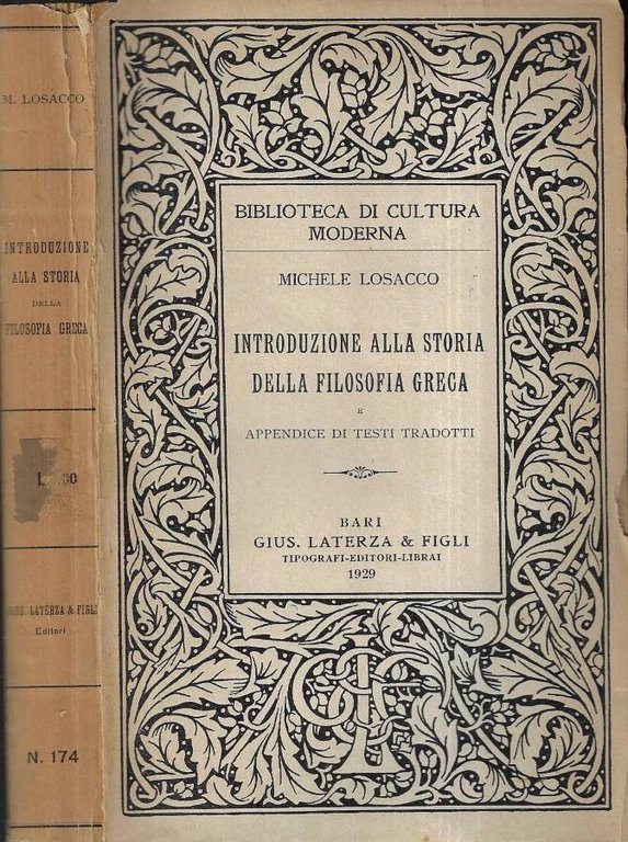 Introduzione alla storia della filosofia greca