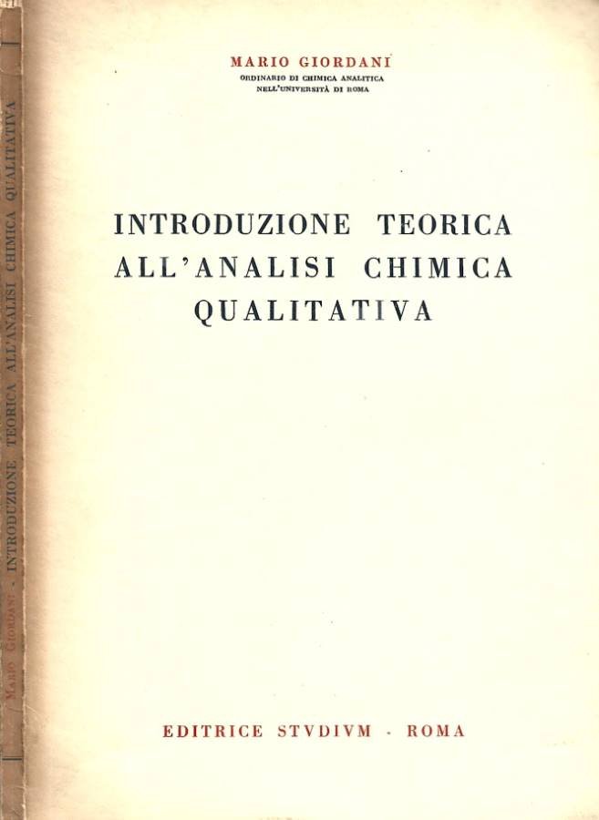 Introduzione teorica all'analisi chimica qualitativa