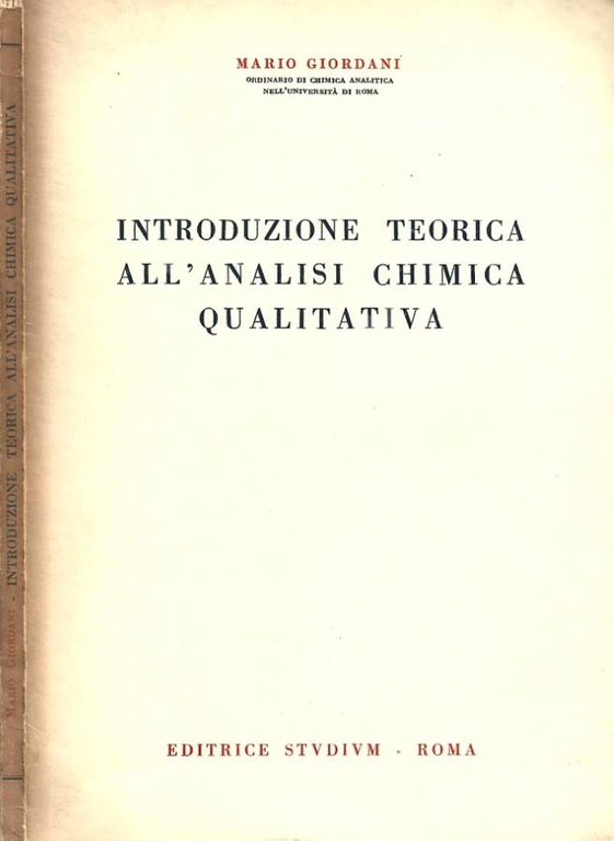 Introduzione teorica all'analisi chimica qualitativa