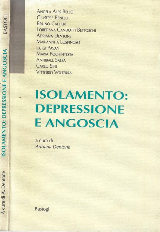 Isolamento: depressione e angoscia