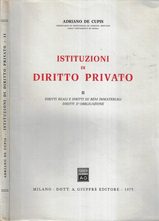 Istituzioni di diritto privato Vol. II
