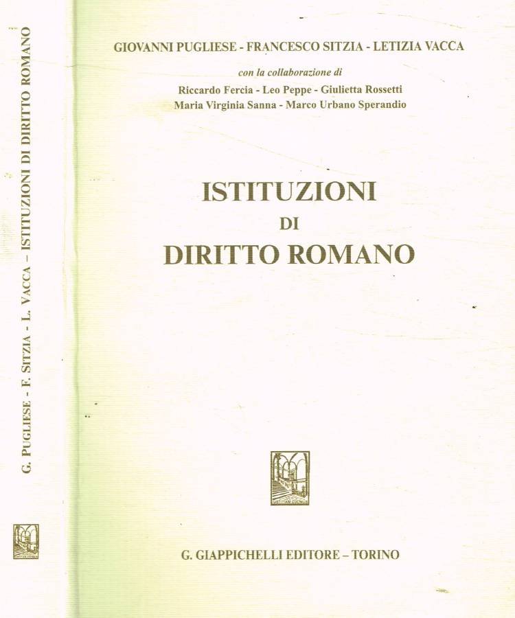 Istituzioni di diritto romano | Immagine principale