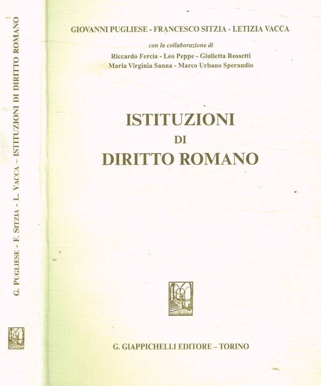 Istituzioni di diritto romano
