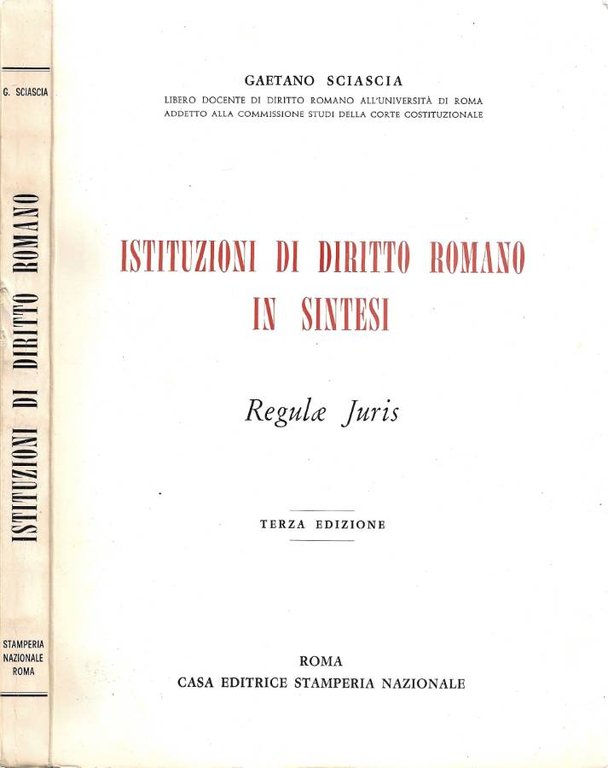 Istituzioni di Diritto Romano in Sintesi