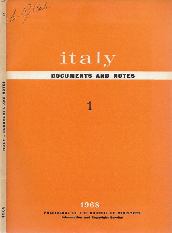 Italy - Documents and Notes