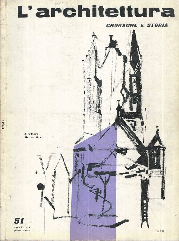 L'Architettura 51, Anno V Numero 9, Gennaio 1960