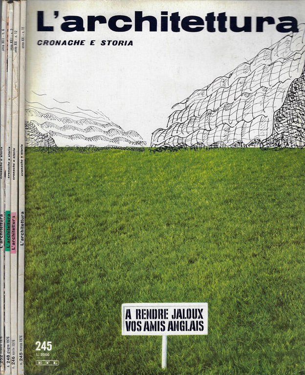 L'architettura cronache e storia anno 1976 N. 245, 246, 248, …