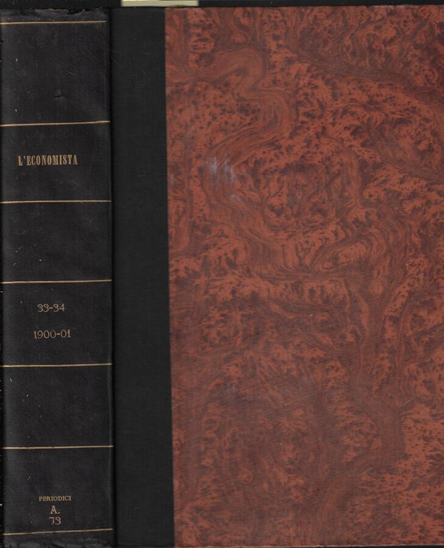 L'economista d'Italia anni XXXIII, XXXIV 1900-1901