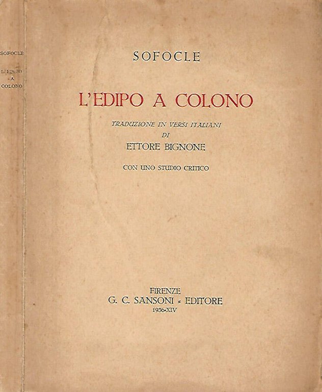 L'Edipo a Colono