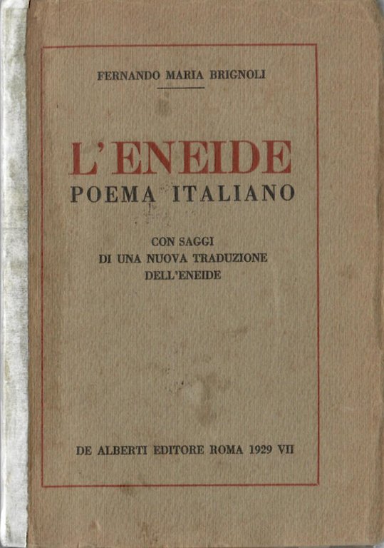 L'ENEIDE. POEMA ITALIANO