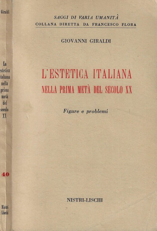 L'estetica italiana nella prima metà del secolo XX