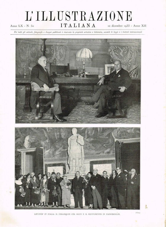 L'Illustrazione Italiana anno LX n.50, 1933