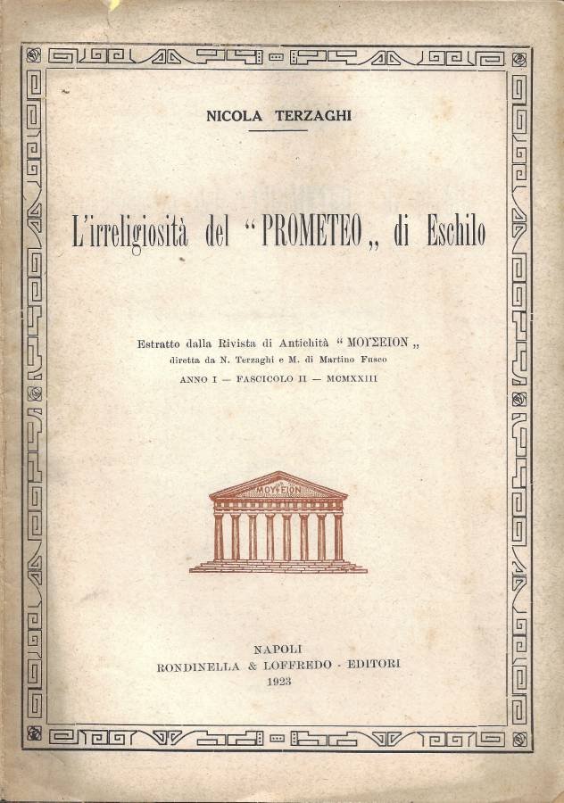 L'irreligiosità del Prometeo di Eschilo