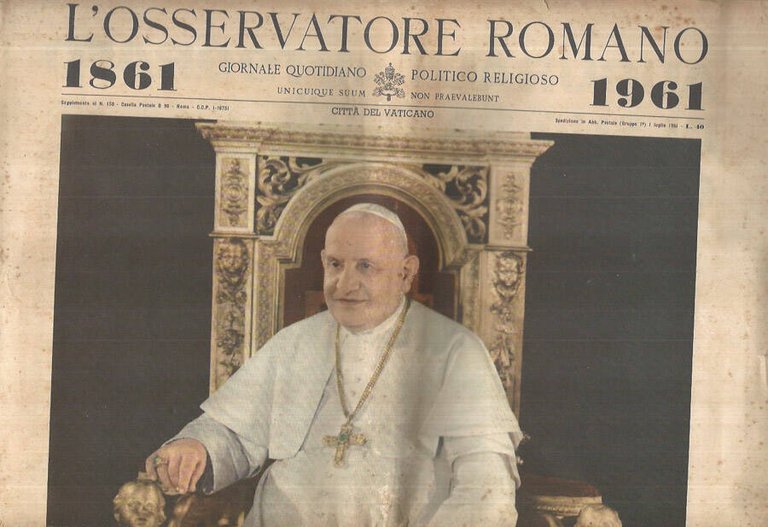 L'Osservatore Romano 1861 - 1961