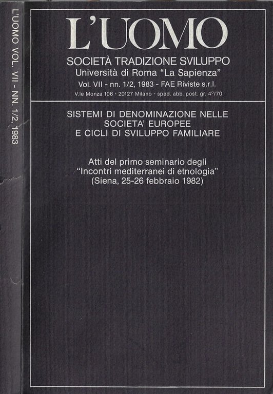 L'uomo Vol. VII N. 1- 1983