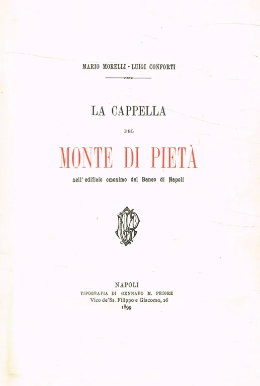 La cappella del monte di pietà nell'edificio omonimo del Banco …