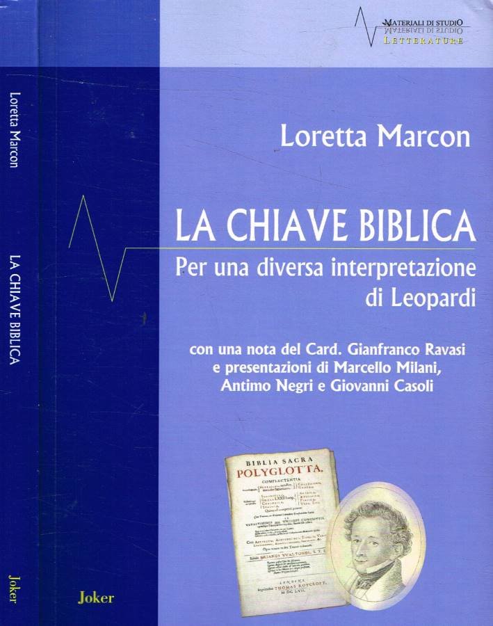 La chiave biblica. Per una diversa interpretazione di Leopardi | Immagine principale