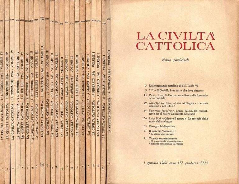 La civiltà cattolica - 1966