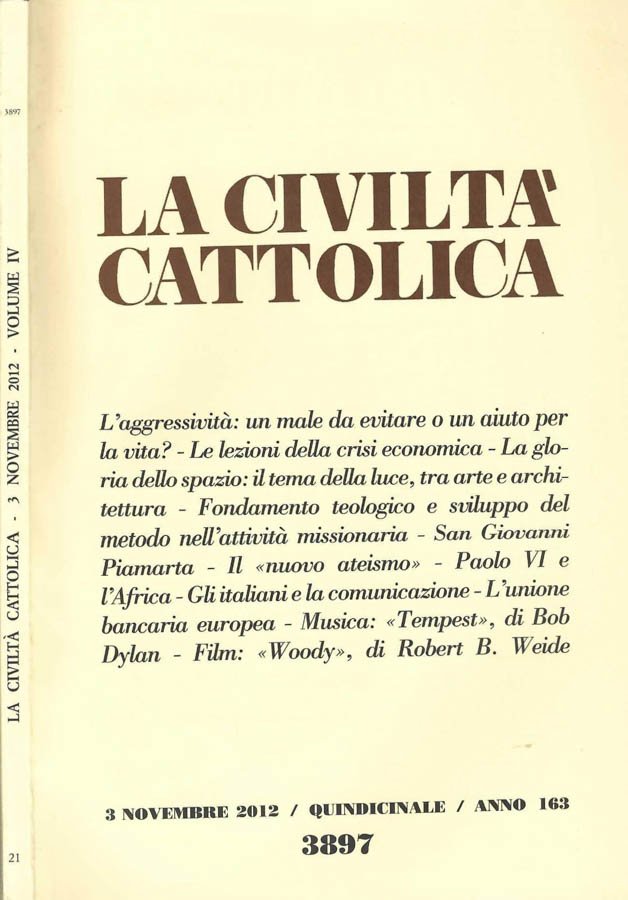 La civiltà cattolica n. 21 - anno 163 - vol. … | Immagine principale