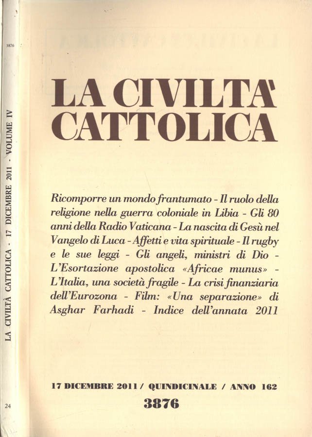 La civiltà cattolica n. 24 Anno 2011 | Immagine principale