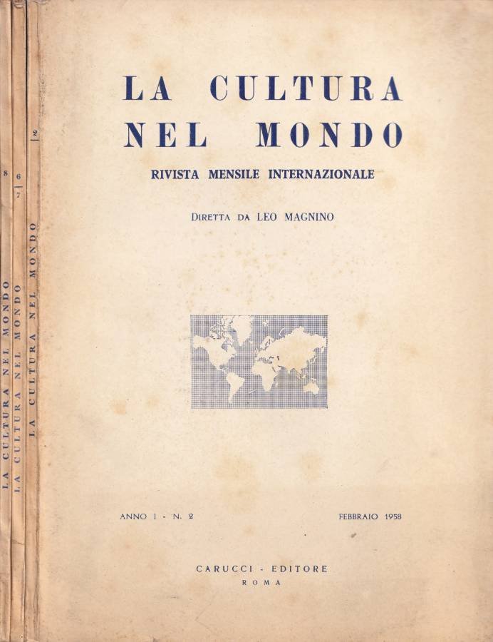 La cultura nel mondo, anno I, n. 2, 6-7, 8, … | Immagine principale