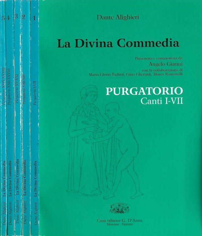 La Divina Commedia (presentata e commentata da Angelo Gianni) - Purgatorio. Vol. I, Vol. II, Vol. III, Vol. IV, Vol. V