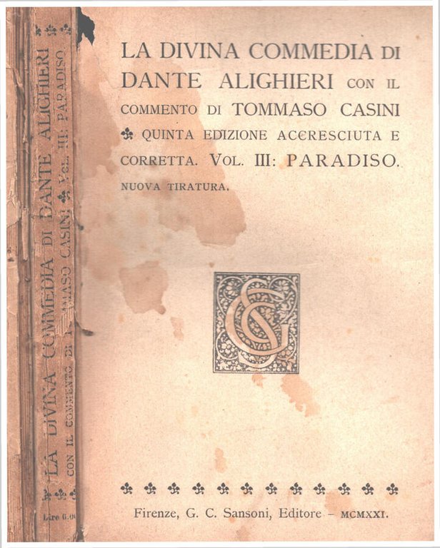 La Divina Commedia vol.II III