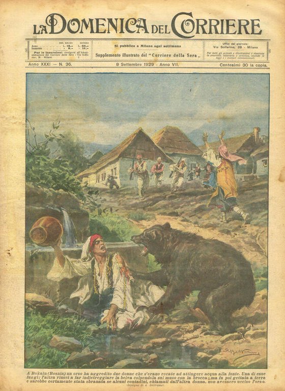 La Domenica del Corriere anno XXXI n.36, 1929