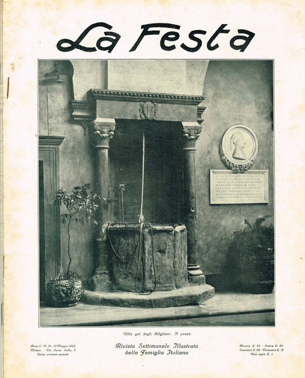 La Festa. Rivista settimanale illustrata della famiglia italiana anno 3 …
