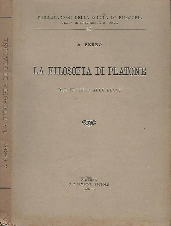 La filosofia di Platone