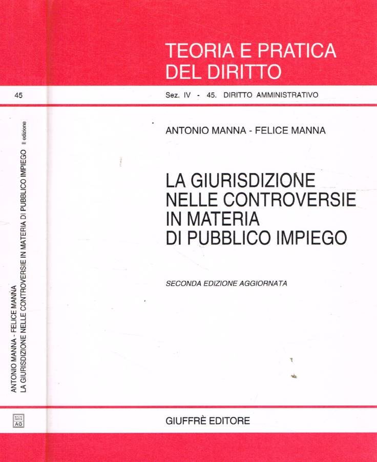 La giurisdizione nelle controversie in materia di pubblico impiego