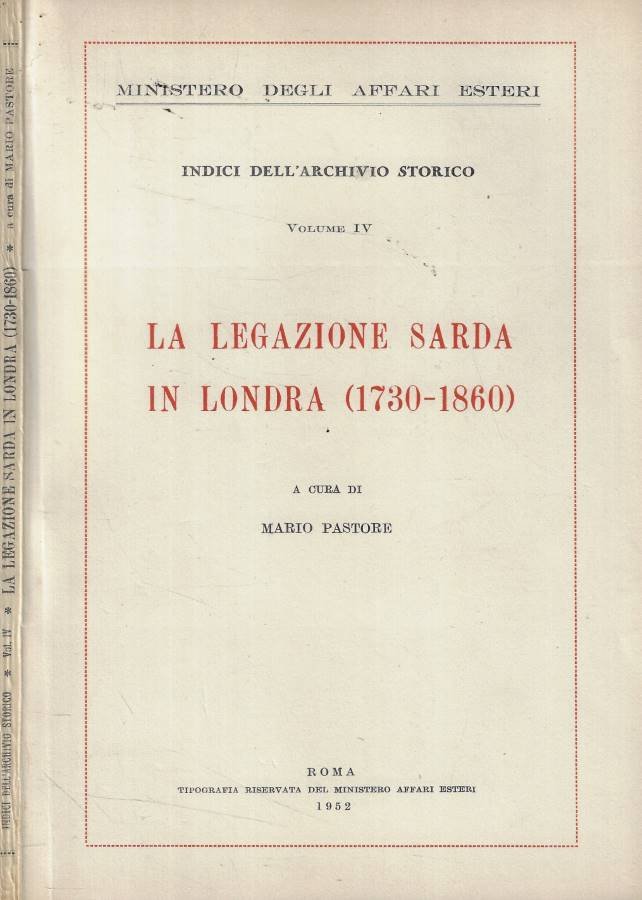 La legazione sarda in Londra (1730-1860) | Immagine principale