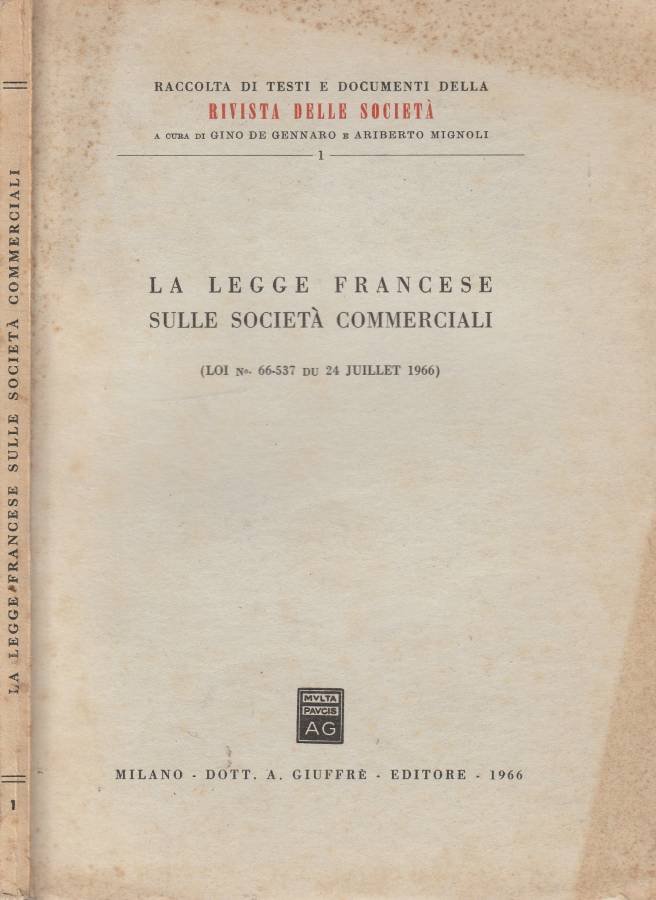 La legge francese sulle società commerciali