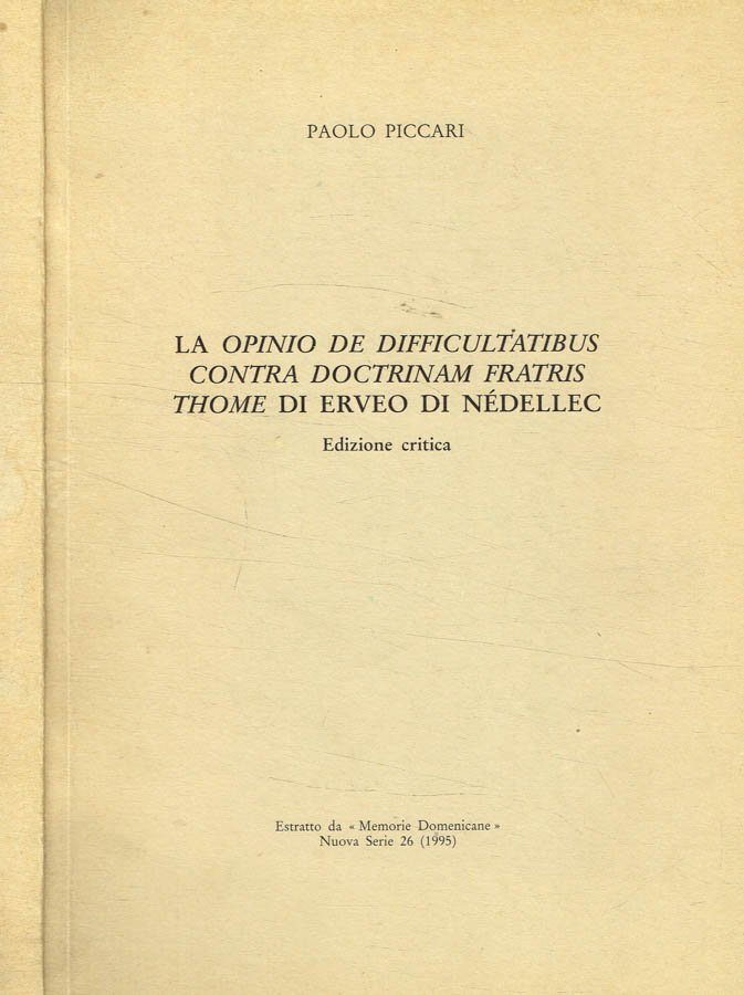 La opinio de difficultatibus contra doctrinam fratris thome di erveo … | Immagine principale