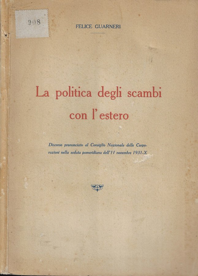 La politica degli scambi con l'estero