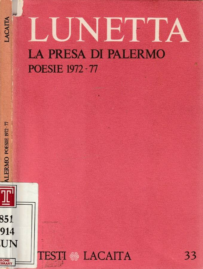 La presa di Palermo (Autografo)