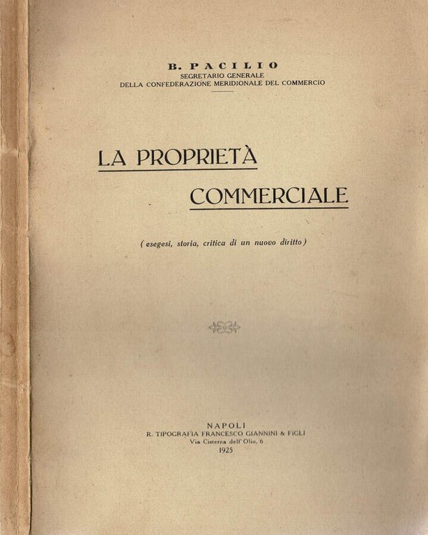 La proprietà commerciale