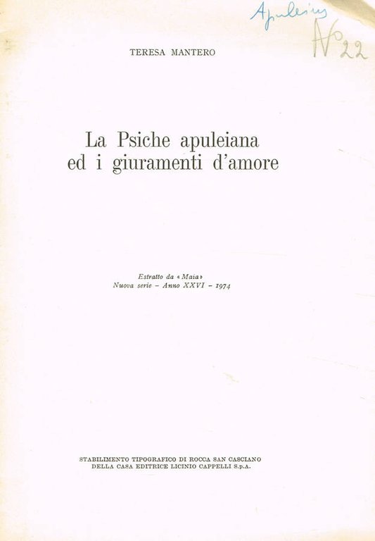 LA PSICHE APULEIANA ED I GIURAMENTI D'AMORE | Immagine Gallery 2