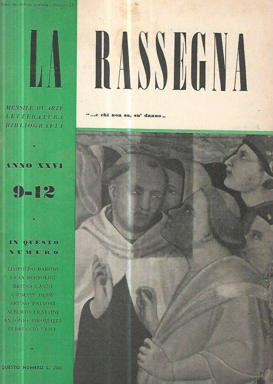 La Rassegna 1957 n. 9-12