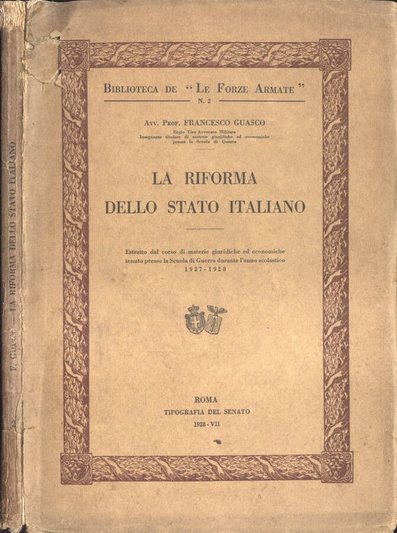 La riforma dello stato italiano