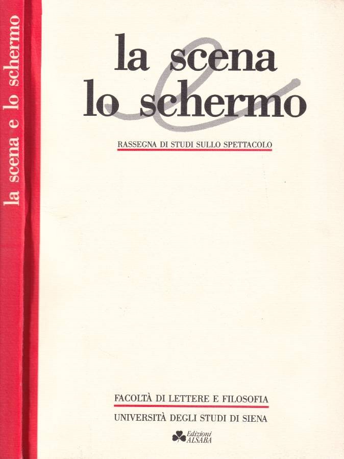 La scena lo schermo, Anno I, n. 1/2, dicembre 1988 … | Immagine principale