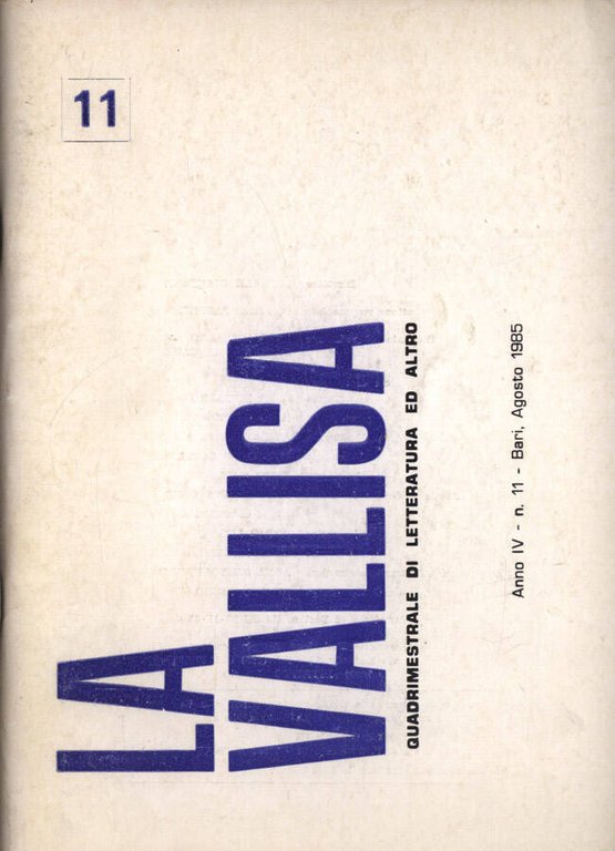 La Vallisa Anno IV n. 11 | Immagine Gallery 2