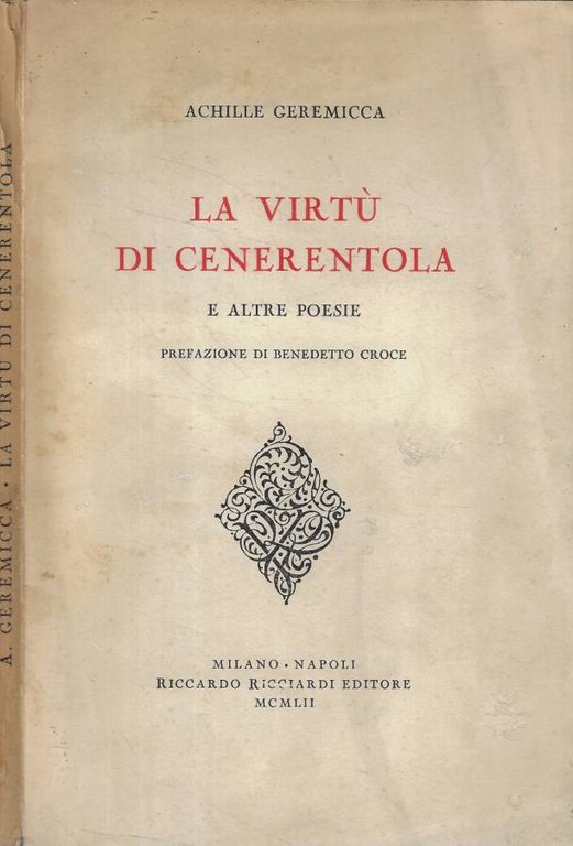 La virtù di Cenerentola e altre poesie