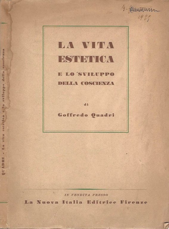 La vita estetica e lo sviluppo della coscienza