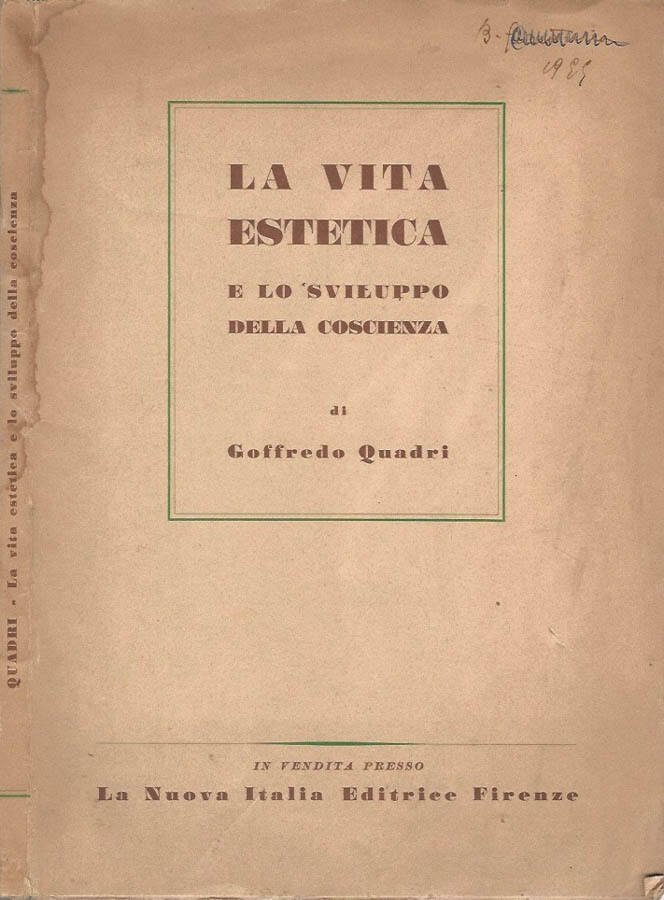 La vita estetica e lo sviluppo della coscienza